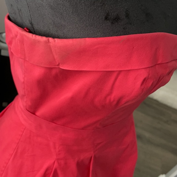 Red Strapless BCBG Max Azria dress - Picture 6 of 16